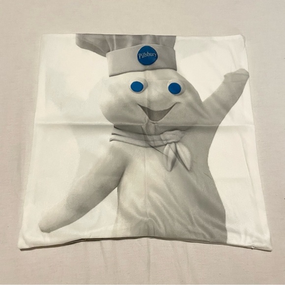 Pillsbury Doughboy Pillow Case 16.5” x 16.5” - Picture 1 of 14